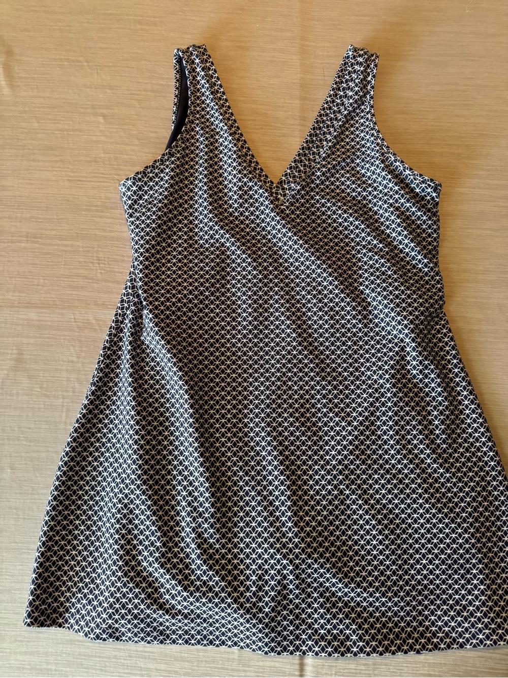 YPB sculptlux BLUE and white athletic dress